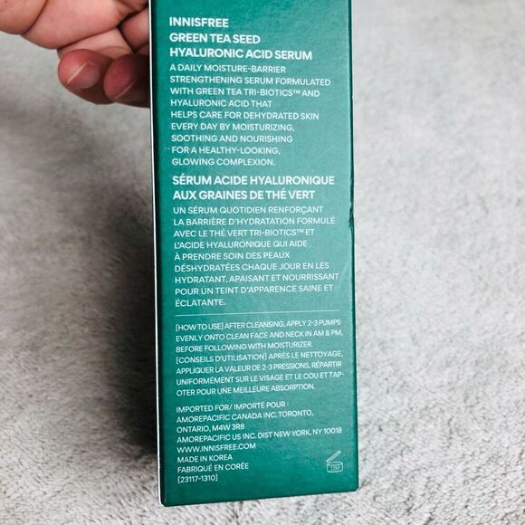 NIB Innisfree Green Tea Seed Hyaluronic Acid Serum - Picture 7 of 10
